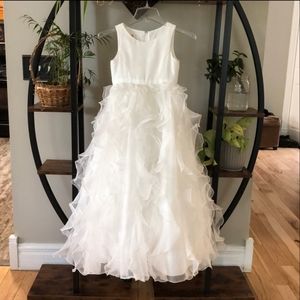 White formal girls dress